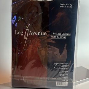 Leg Avenue Plus Size Net & Lace Crotchless Body main image 1